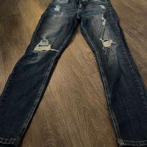Distressed jeans!